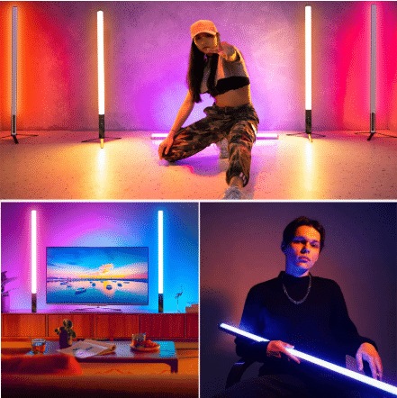 Glow sticks as mood lights