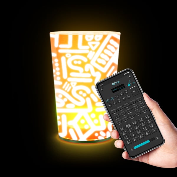 led cup activated by liquid