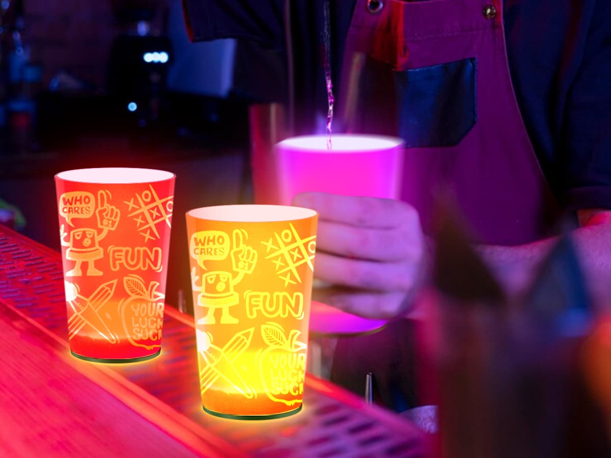 液体活性化LEDカップ